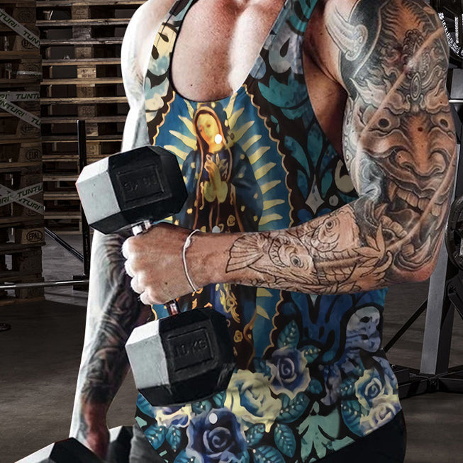 Feature Easter Pattern Trend Street Casual Tank Top