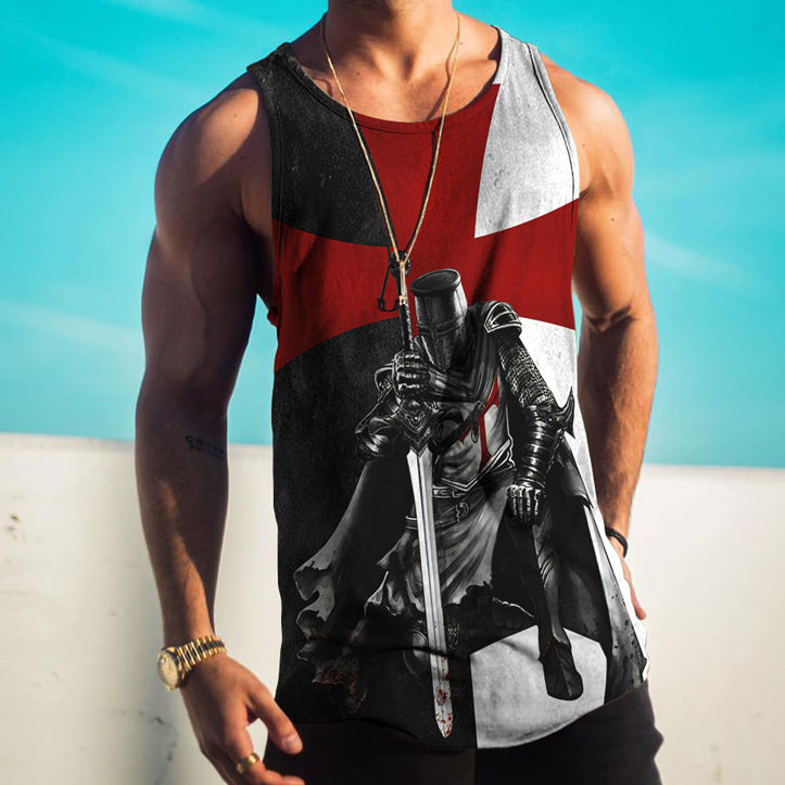 Unique Pattern Trend Street Casual Tank Top