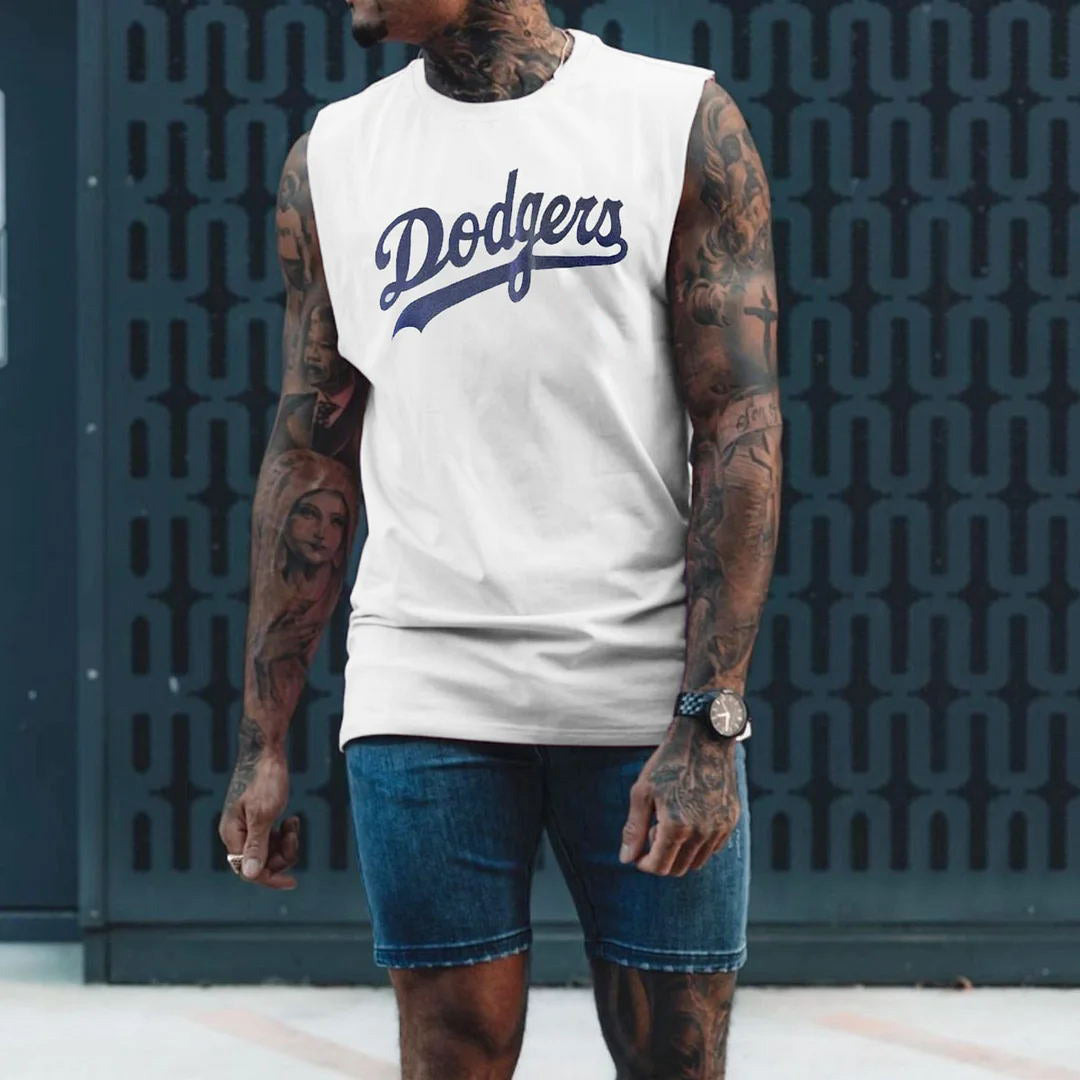 LA Dodgers Men's Sports Tank Tops-B
