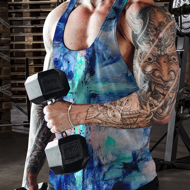Easter Cross Pattern Trend Street Casual Tank Top