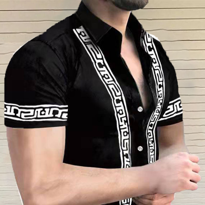Printed short sleeve shirt