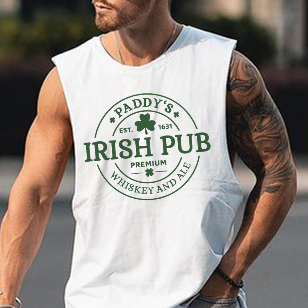 Paddy's Day Men's Streetwear Casual Tank Top