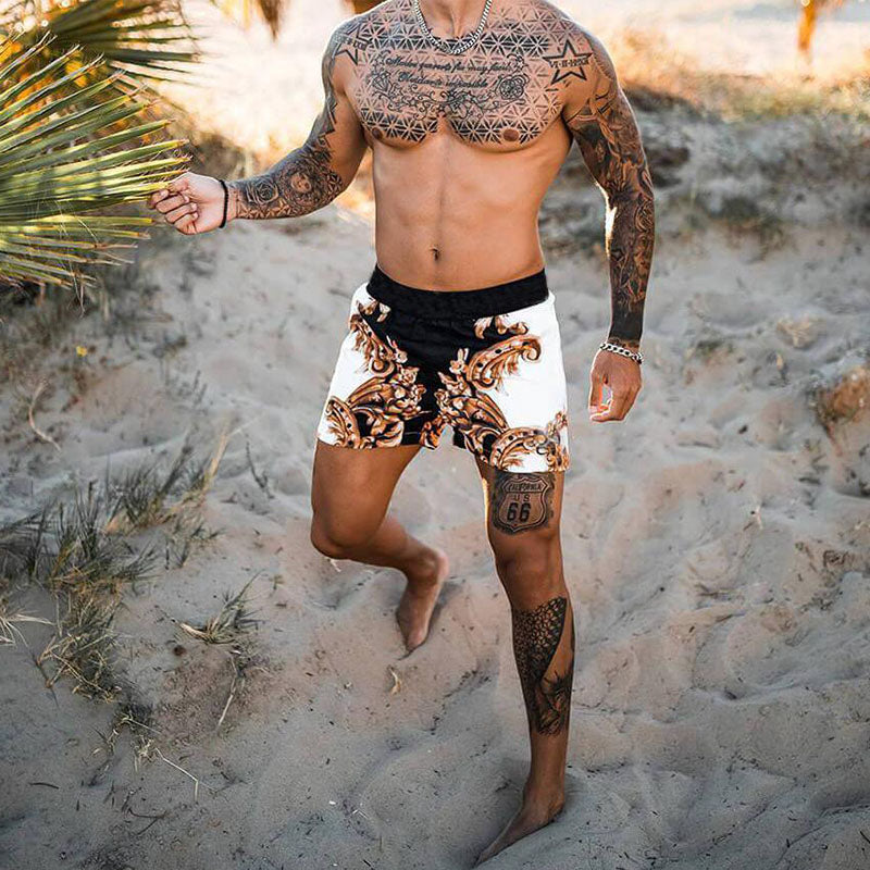 Casual Print Resort Style Shorts