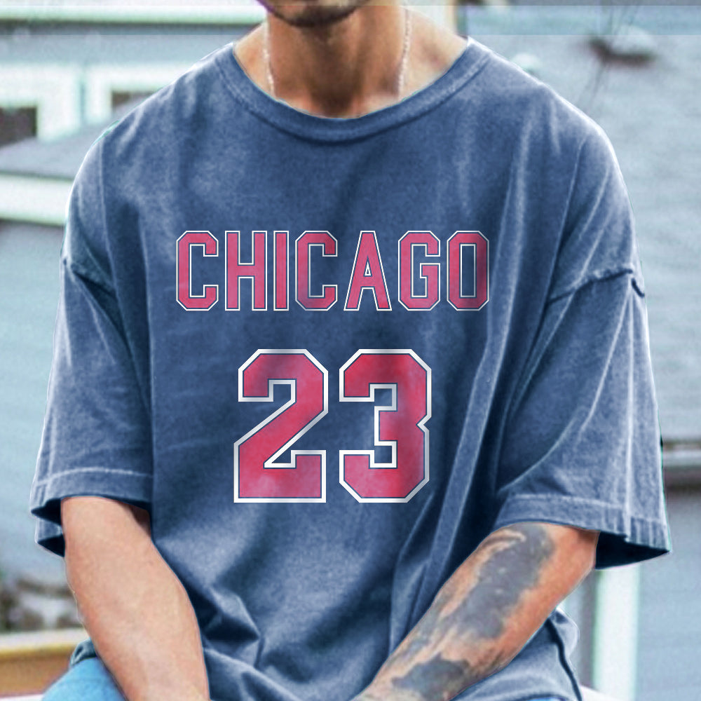 Chicago 23 Men's Oversized T-Shirts