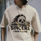 SINCERE I DONT CARE Personality Graphic Print Men's Casual T-Shirt