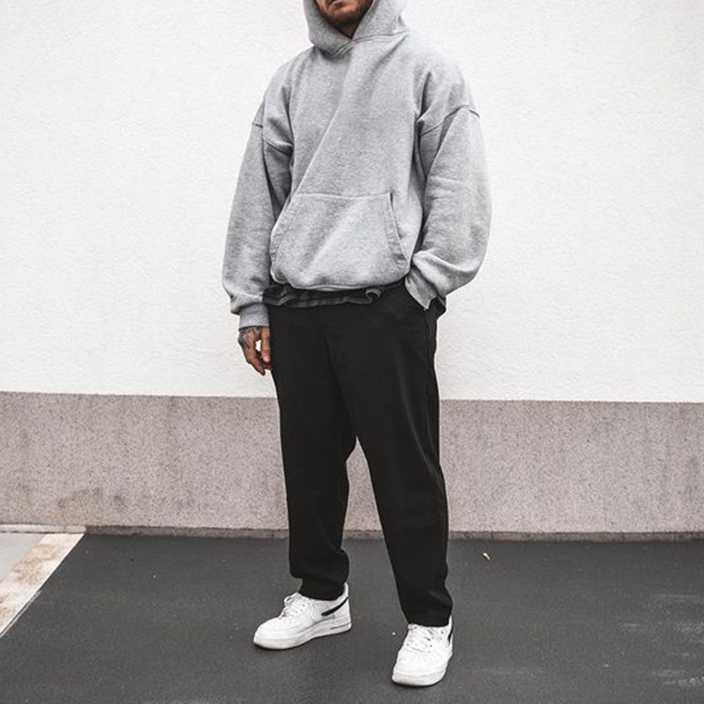 Plain Basic Casual Men's Long Sleeve Sweatshirt