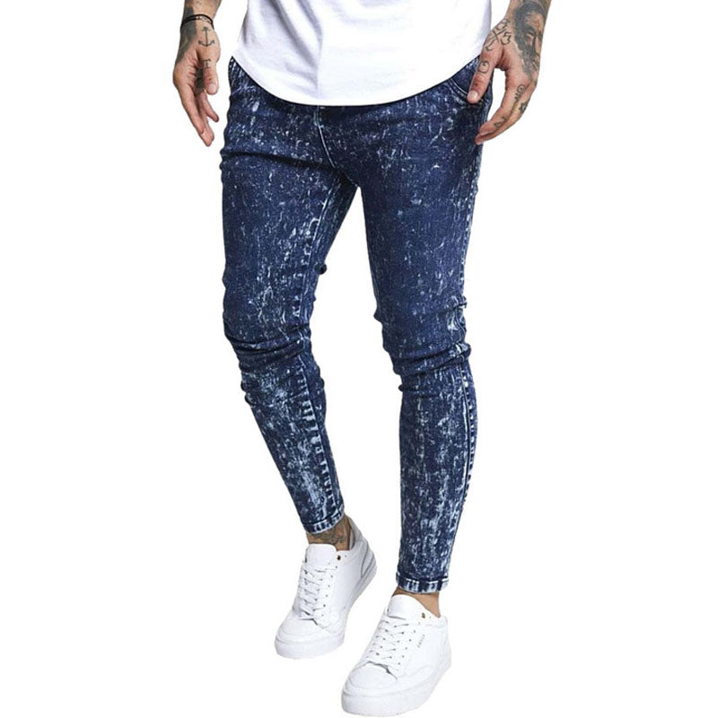 Ripped denim chinos