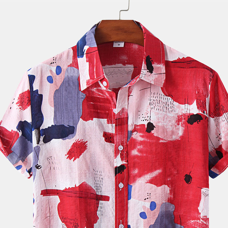 Casual Vacation Print Shirt