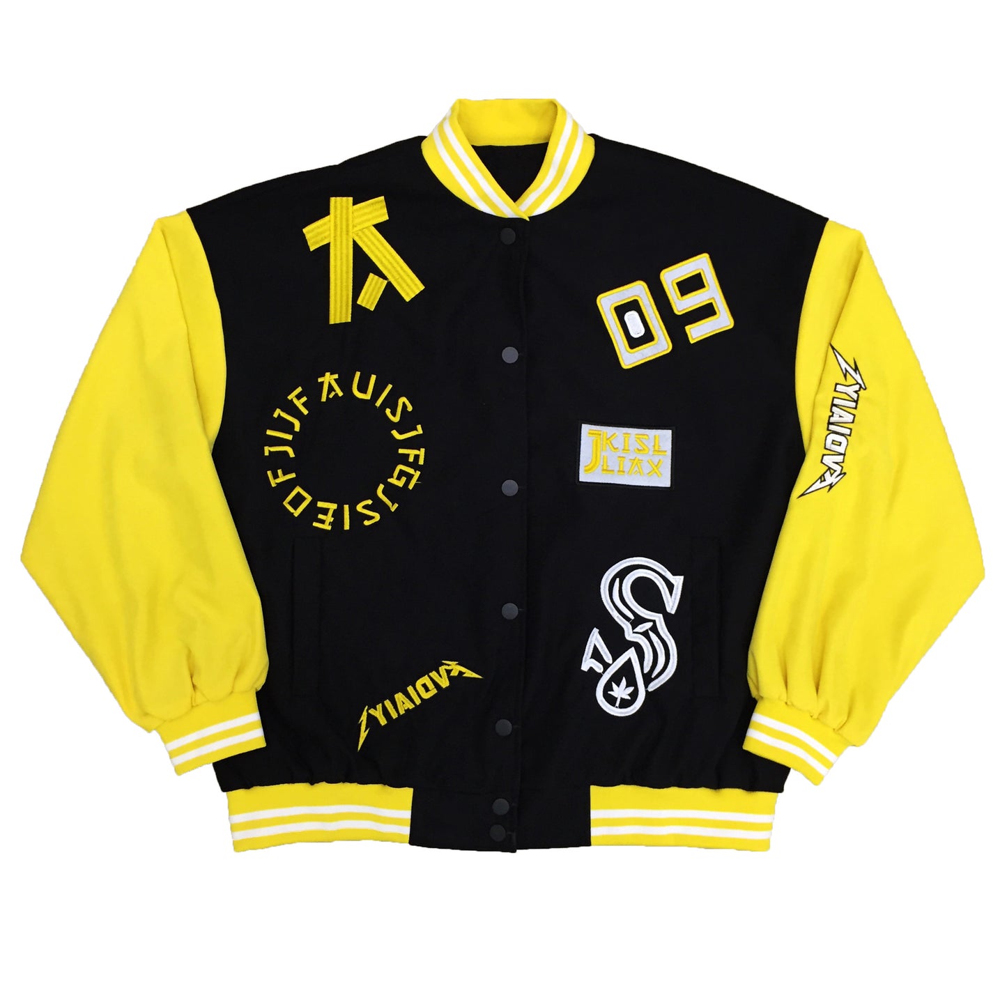 Trendy Color Contrast Fashion Jacket Baseball Uniform