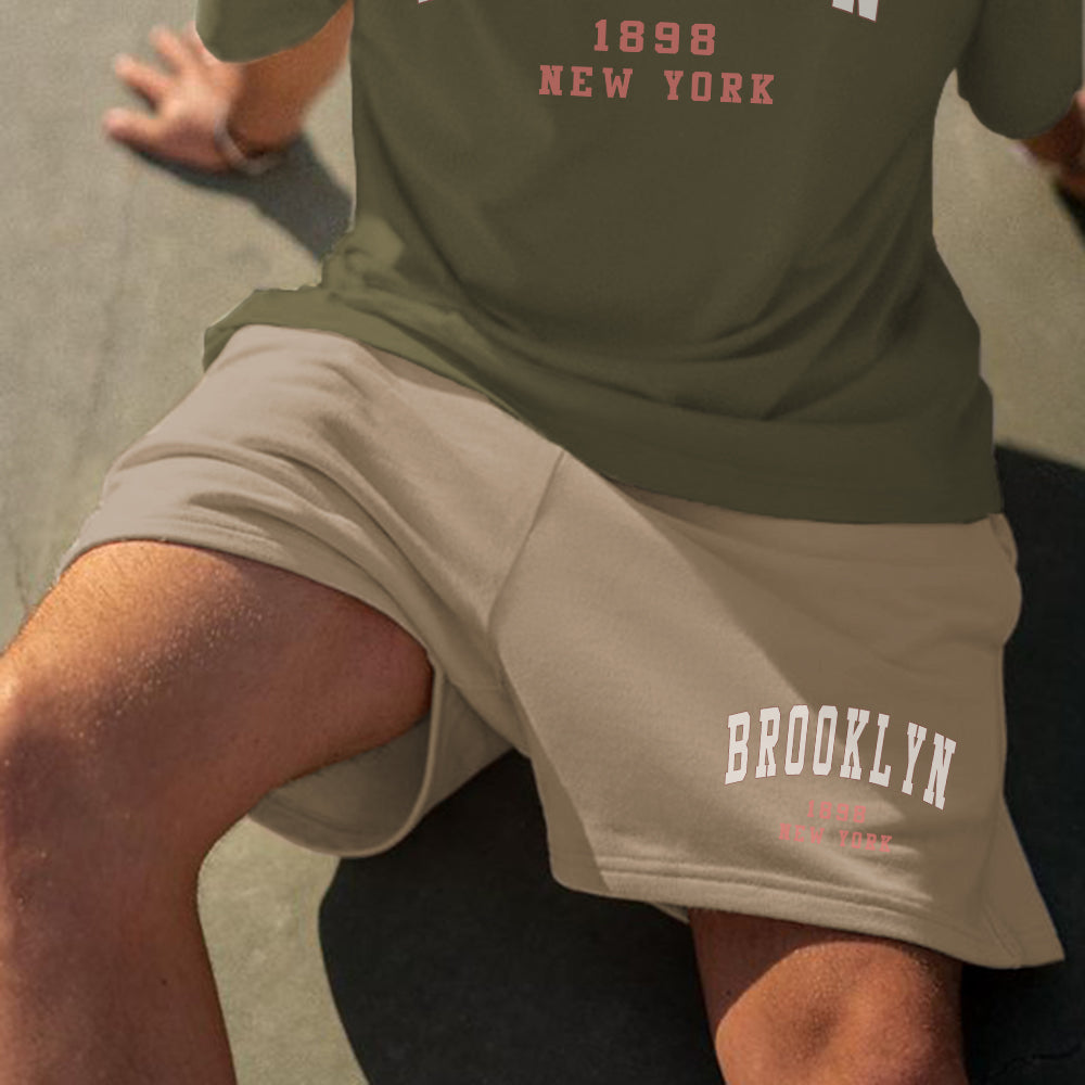Brooklyn 1898 Men's Streetwear Fashion Sport Tracksuits