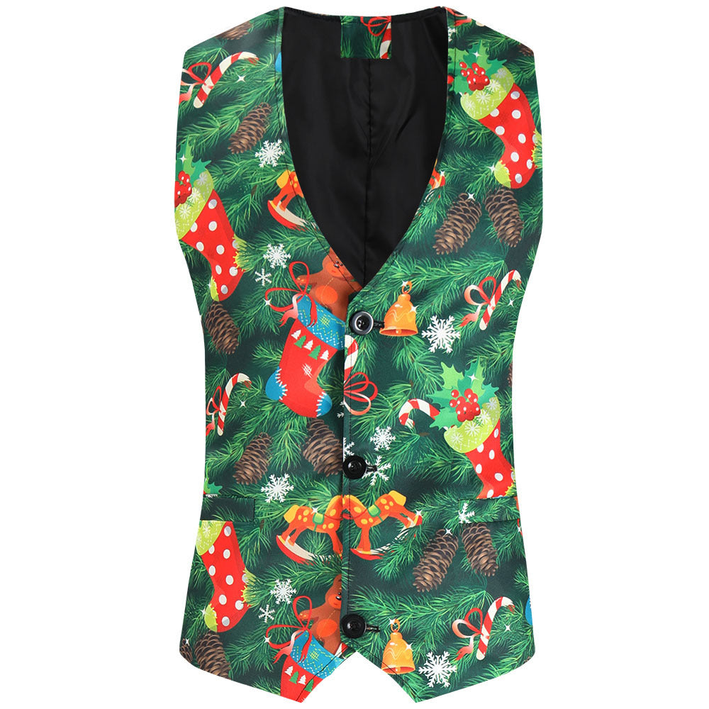 Clearance- Men's Christmas Party Costume 3 Piece Opposuit