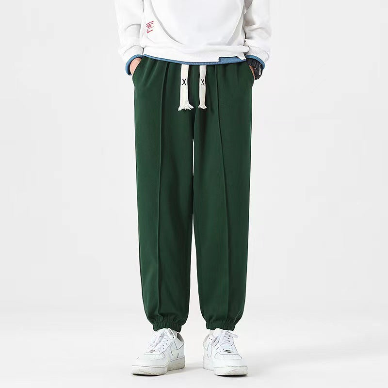 Men's Casual Pure Color Drawstring Sweatpants