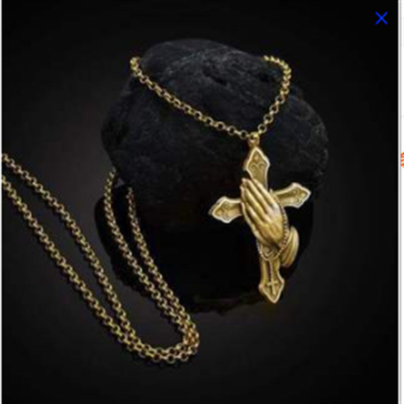 Religious Style Retro Men's Hip Hop Punk Trendy Necklace