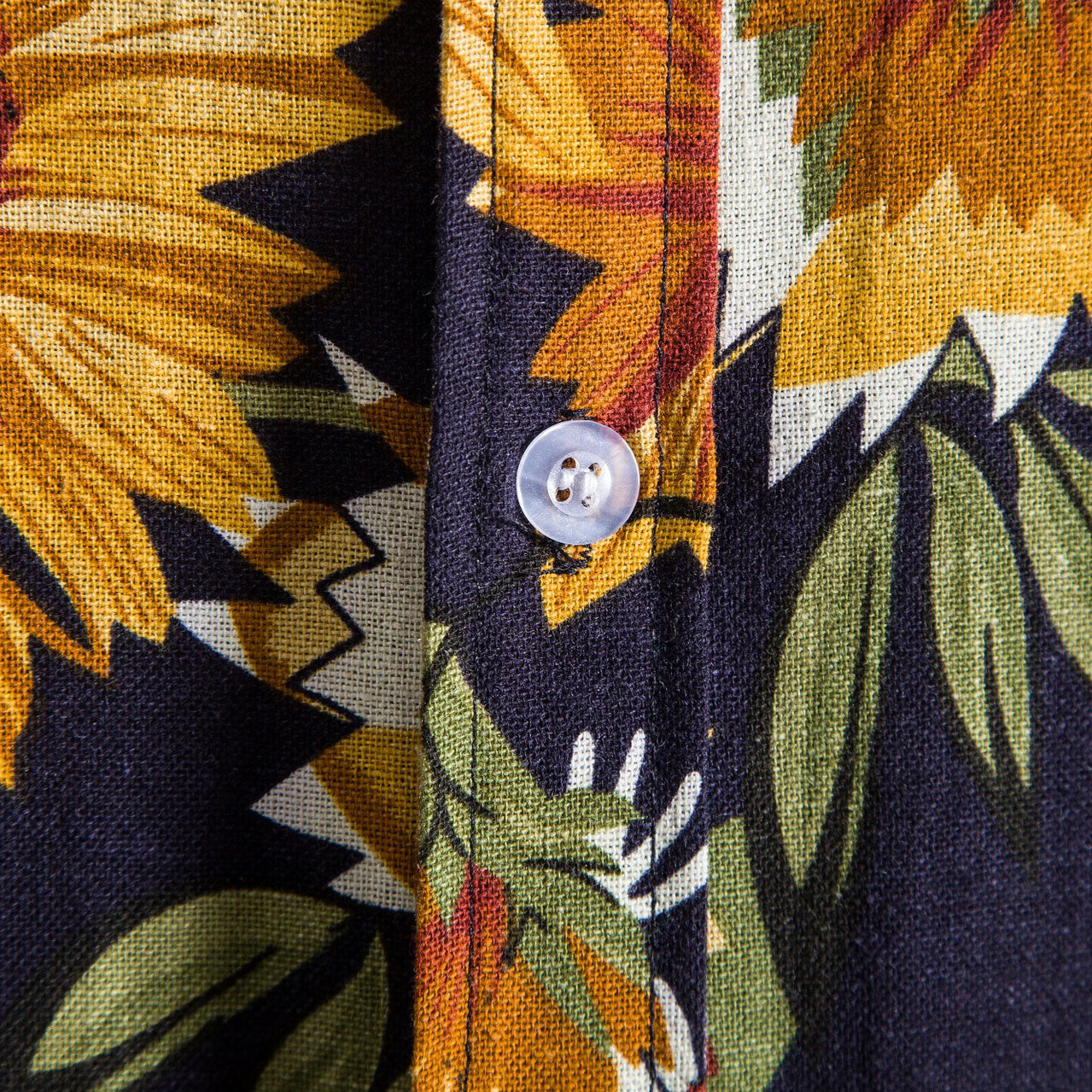 Casual Hawaiian Beach Resort Style Sunflower Print Shirt