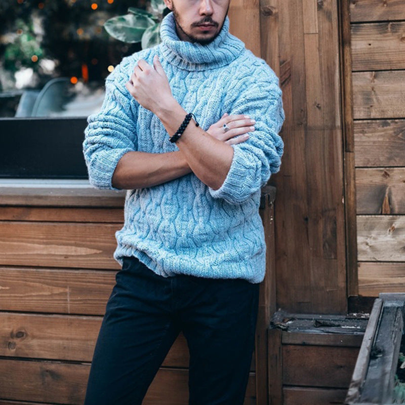 Men's Cozy Turtleneck Sweater Knitwear
