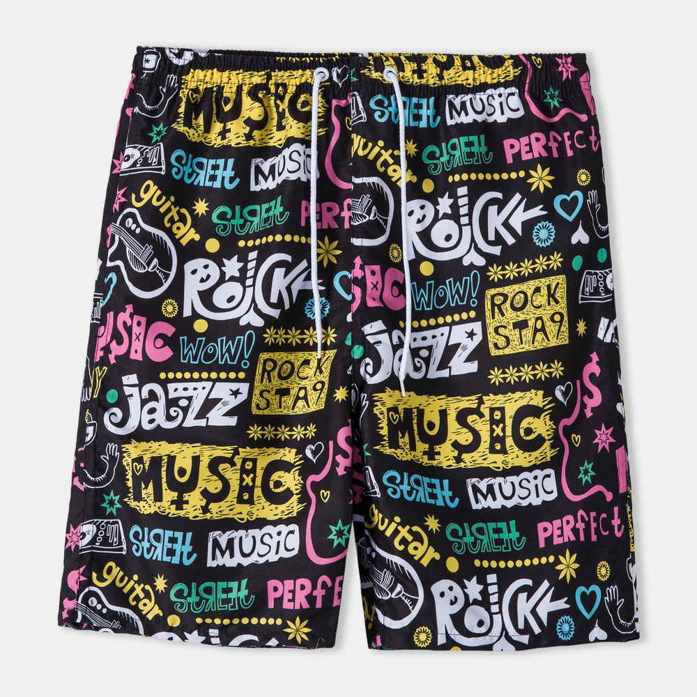 Casual Vacation Print Two-piece Suit