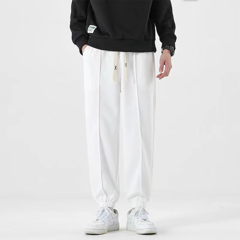 Men's Casual Pure Color Drawstring Sweatpants