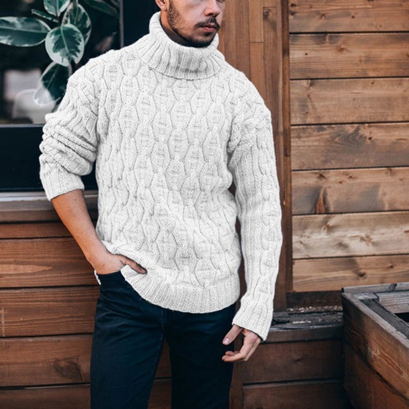 Men's Cozy Turtleneck Sweater Knitwear