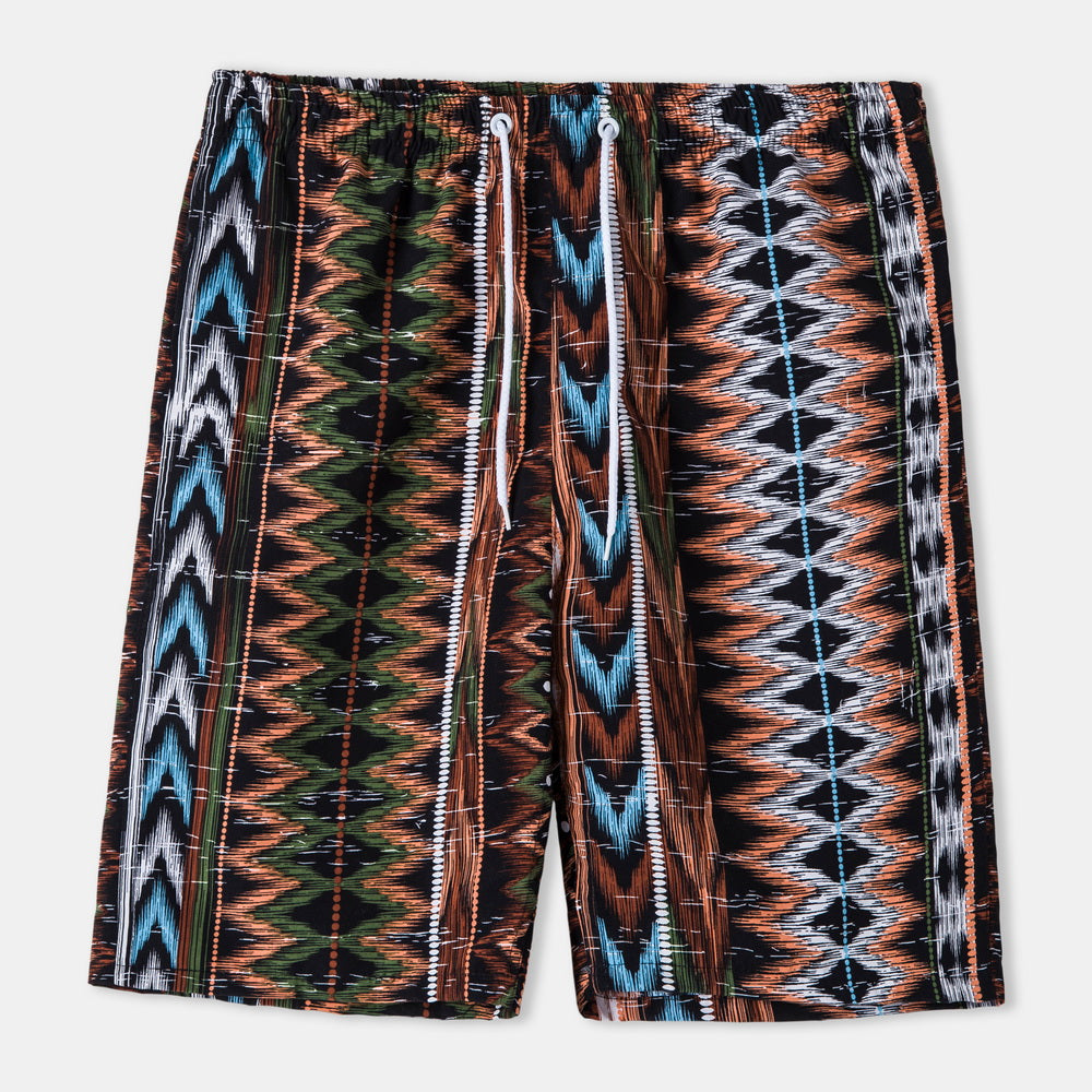 Casual Vacation Print Two-piece Suit