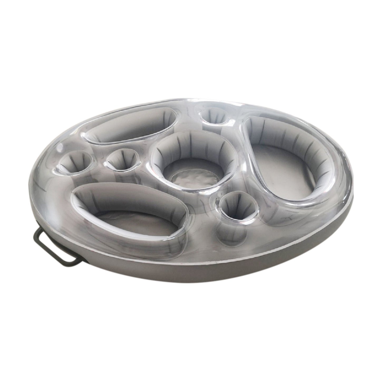 Inflatable PVC Tray Porous Coaster Water Mat Portable Drink Holder Cup Holder