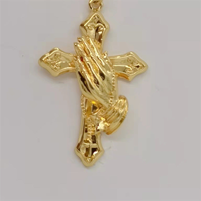 Religious Style Retro Men's Hip Hop Punk Trendy Necklace