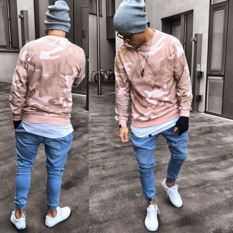 Casual Patch Denim Pants