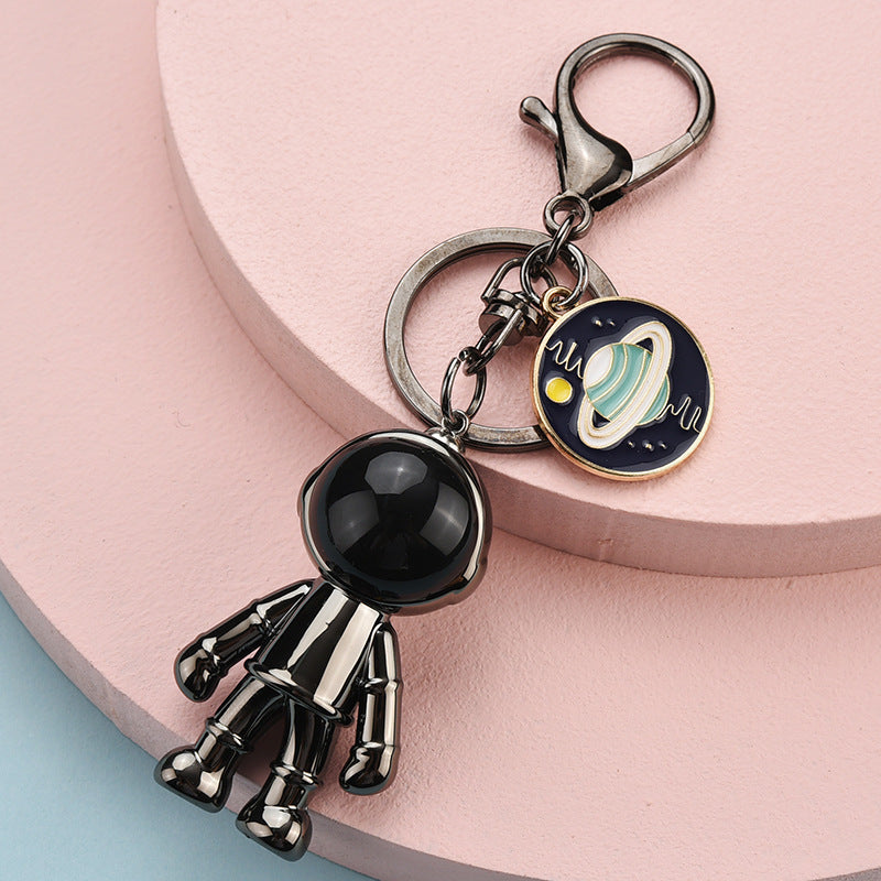 Space Robot Astronaut Pendant Retro Personality Keychain