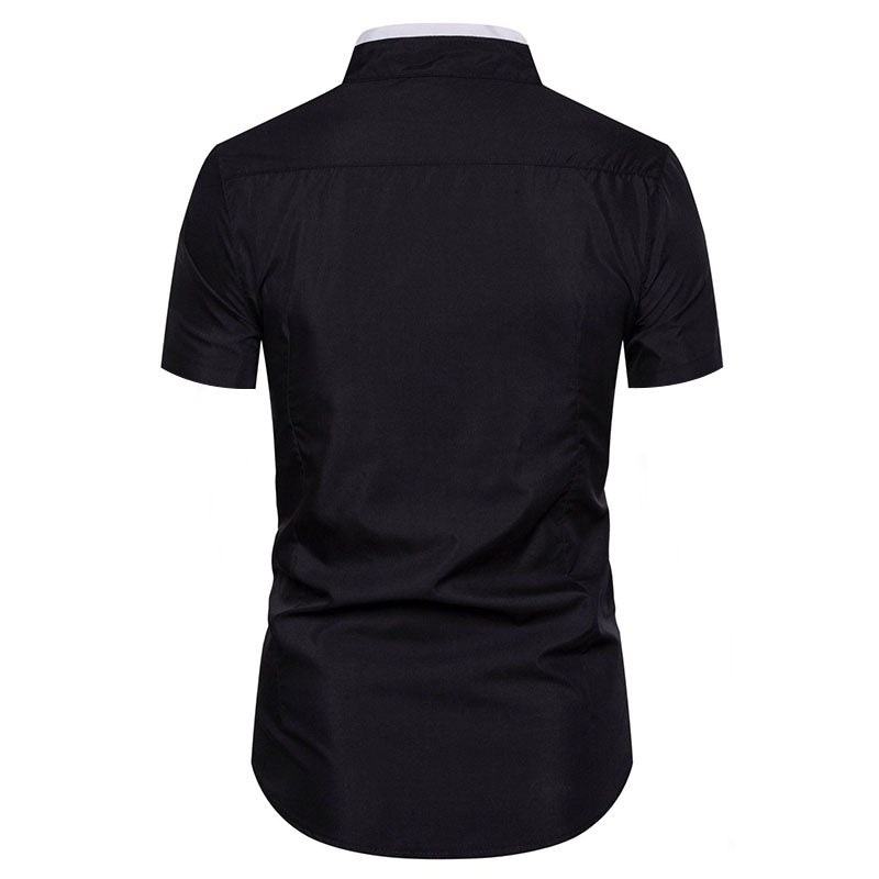 Casual striped short sleeve shirt