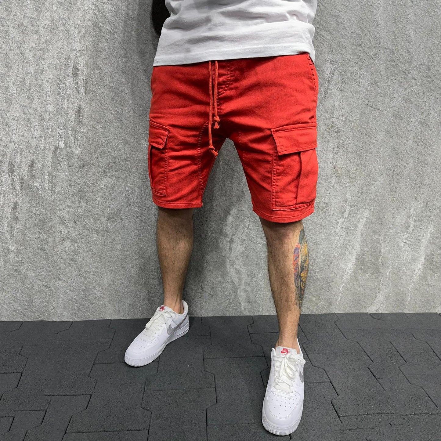 Personality Trendy Multi-pocket Workwear Loose Shorts