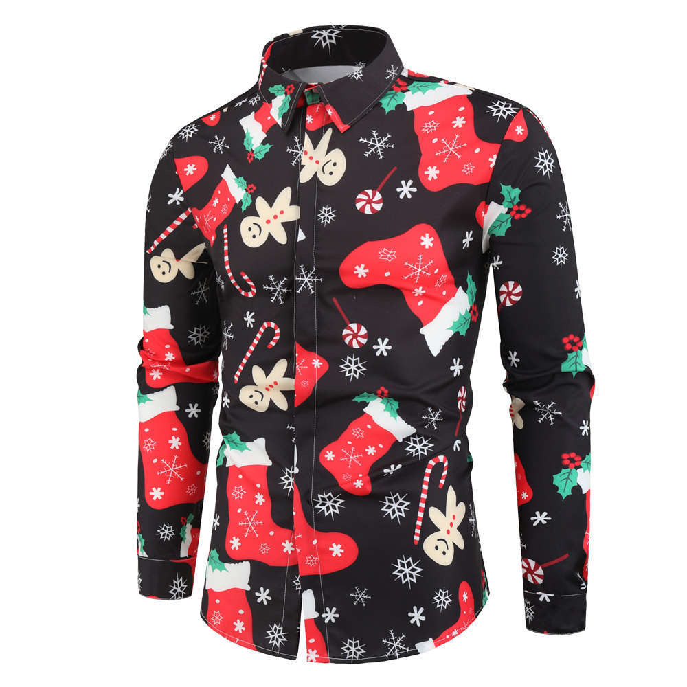 Christmas Party Men's Long Sleeve Shirts