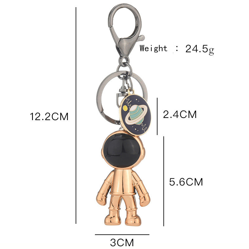 Space Robot Astronaut Pendant Retro Personality Keychain