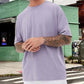 Men's Light Purple Color Basic Tshirt 230g/8.55oz