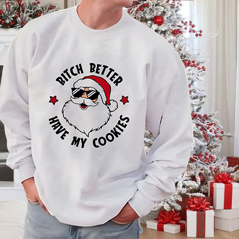 Santa Claus Letter Print Men's Sweatshirt