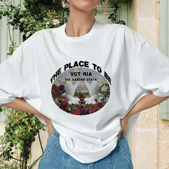 Victoria Print Aussie Gift Women's Cotton T-shirt