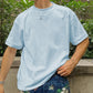 Light Blue Color Men's Cotton T-shirt 230g/8.55oz