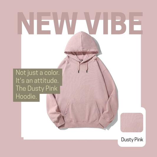 Dusty Pink Fashion Hoodie Unisex