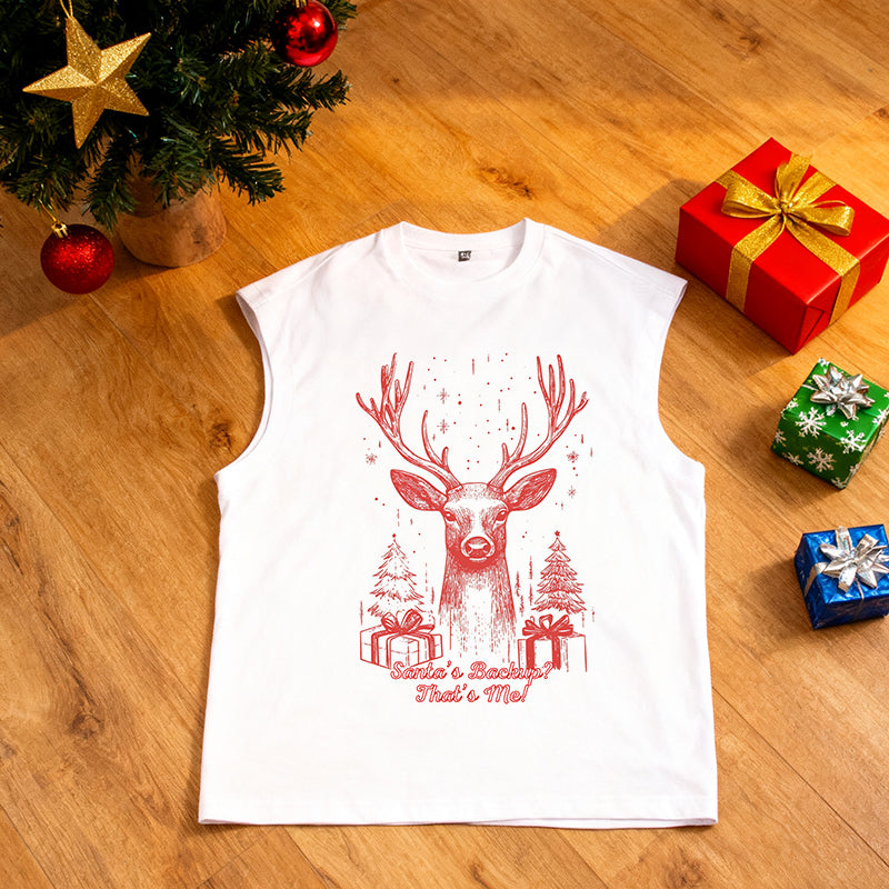 Christmas Reindeer with Presents Men's Tank Top