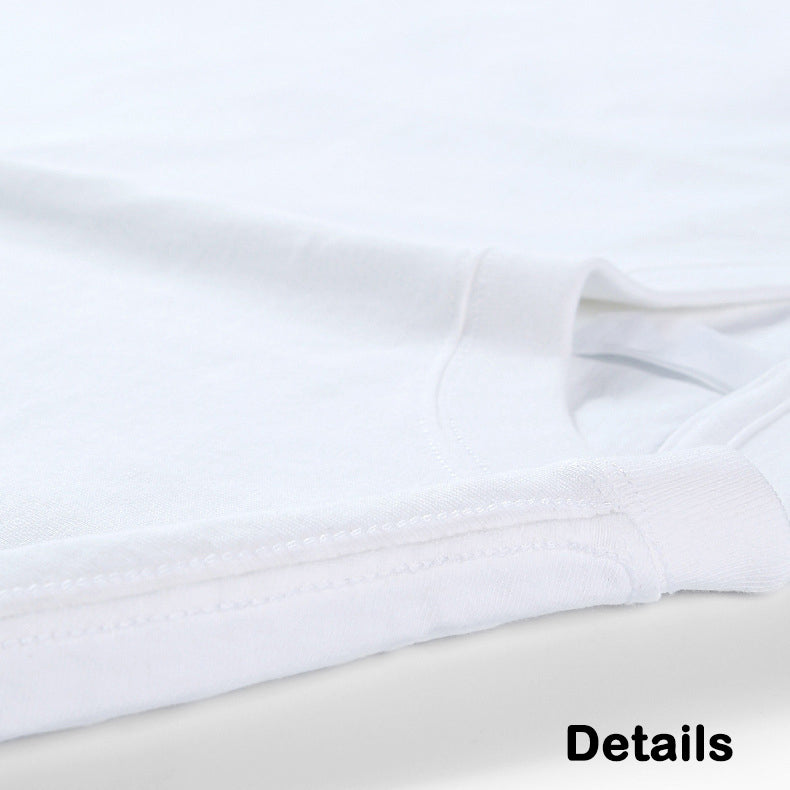 Men's Crew Neck White Cotton T-Shirt