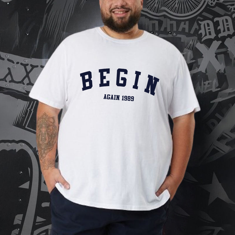 Begin Again Men's Casual T-Shirt