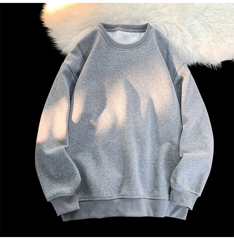 Men's Gray Color Crew Neck Sweatshirts