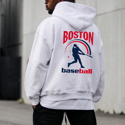 Boston Baseball Men's Fleeced Hoodie