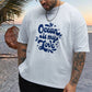 Men's Ocean Lover Print Oversized T-shirt