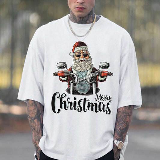 Clearance-Christmas Santa Men's Oversized Casual T-Shirts-2XL