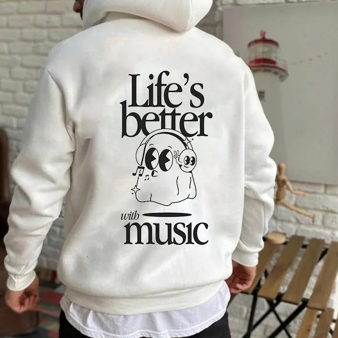 Life's Better with Music Fleece Hoodie