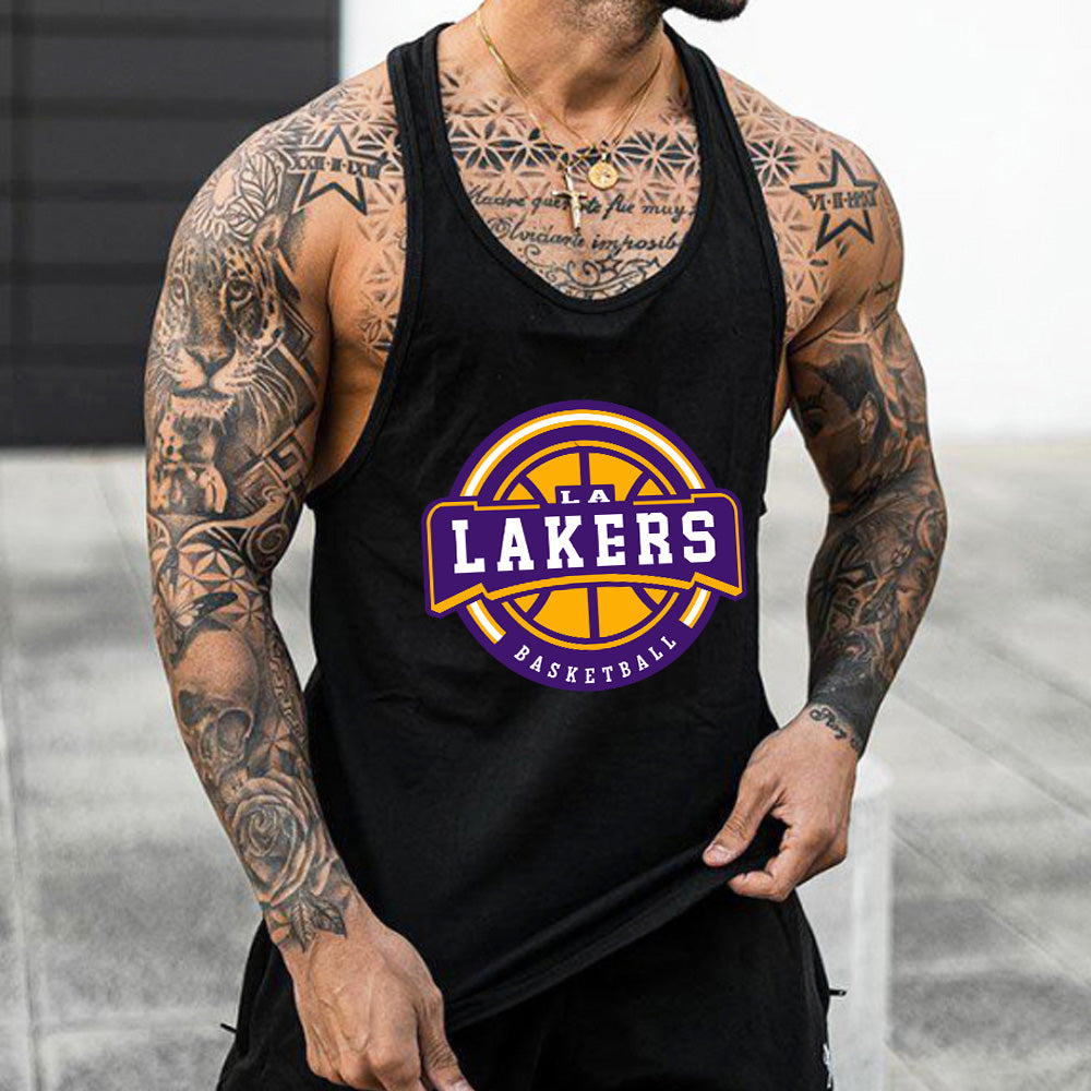 Los Angeles Lakers Men‘s Tank Tops-A