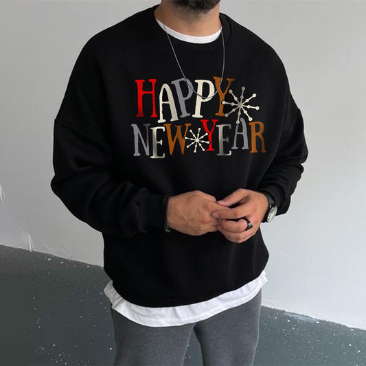 Happy New Year Men's Funny Sweatshirts