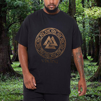 Viking Runes Men's Black T-shirt