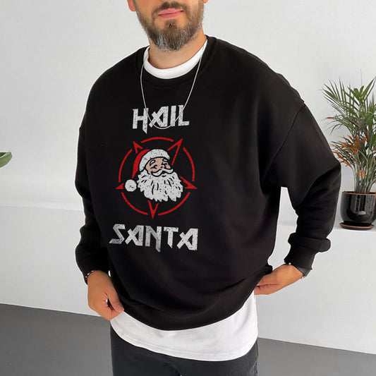 Santa Claus Men's Casual Pullover Sweatshirts