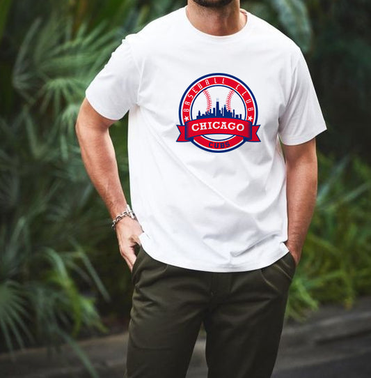 Chicago Cubs Baseball Men's Cotton T-shirt