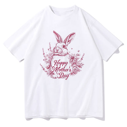 Happy Mother's Day Floral Rabbit Love Tee